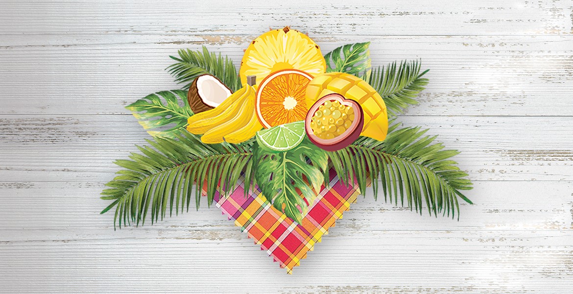 Fruits punch au rhum Bèl Arrangé